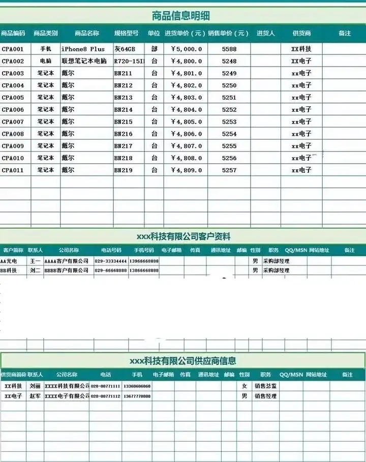 图片[5]-80款进销存excel表格模板-老菜鸟