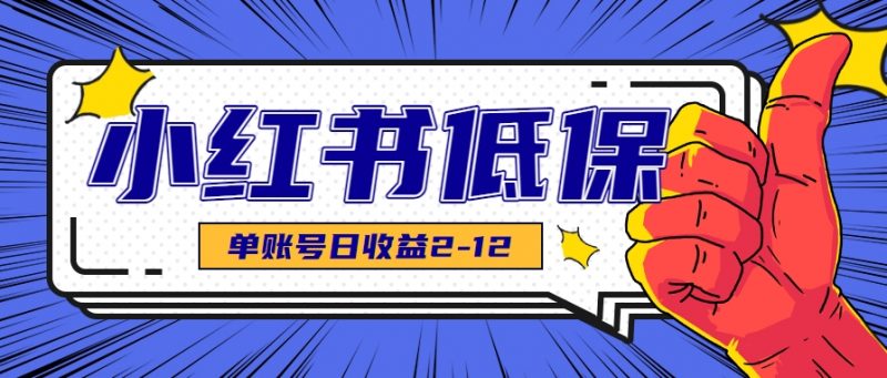 适合空闲时间操作的小红书低保项目，小红薯发布笔记，单个账号每天可获得2-12元左右-老菜鸟