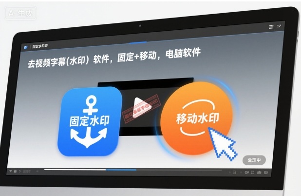 去视频字幕(水印）软件，固定+移动，电脑软件-老菜鸟