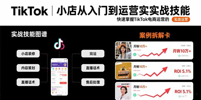 TikTok小店从入门到运营实战技能：快速掌握TikTok电商运营的完整方法论-老菜鸟