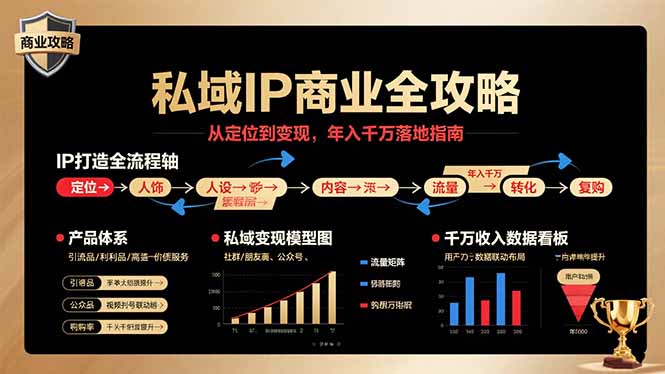 私域IP商业全攻略，从定位到变现，年入千万落地指南-老菜鸟