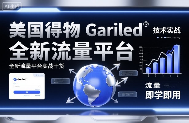 美国得物Gariled技术实战，全新流量平台​实战干货，即学即用-老菜鸟