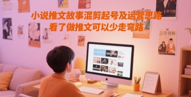 小说推文故事混剪起号及运营思路,看了做推文可以少走弯路-老菜鸟