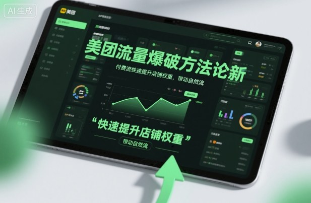 美团流量爆破方法论，付费流快速提升店铺权重，带动自然流-老菜鸟