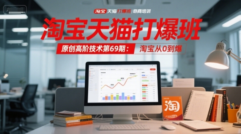 淘宝天猫打爆班原创高阶技术第69期：淘宝从0到爆-老菜鸟