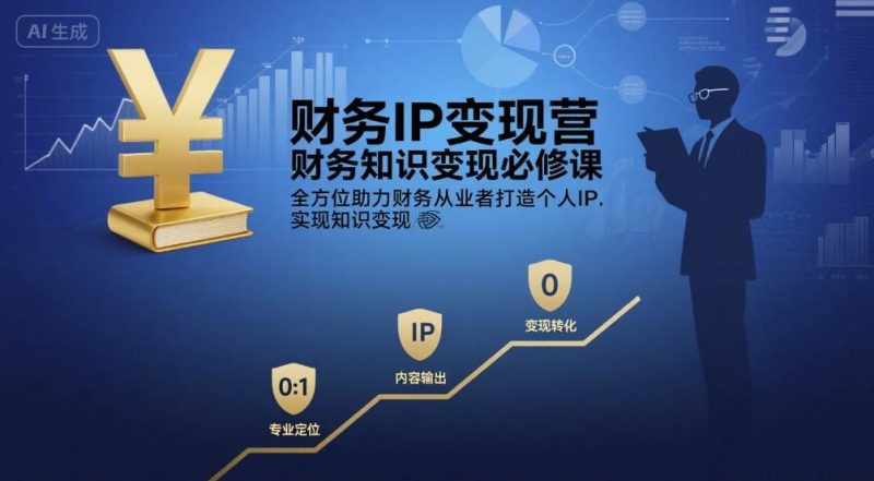 财务IP变现营，财务知识变现必修课，全方位助力财务从业者打造个人IP，实现知识变现-老菜鸟