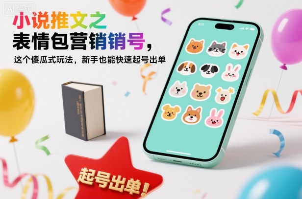 小说推文之表情包营销号，这个傻瓜式玩法，新手也能快速起号出单-老菜鸟