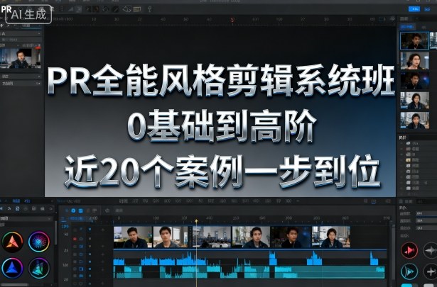 PR全能风格剪辑系统班，0基础到高阶，近20个案例一步到位-老菜鸟