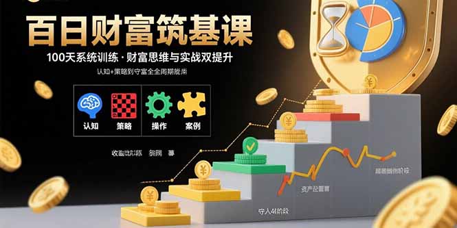 百日财富筑基课：认知+策略+实操+案例拆解 实现从创富到守富全周期能力-老菜鸟