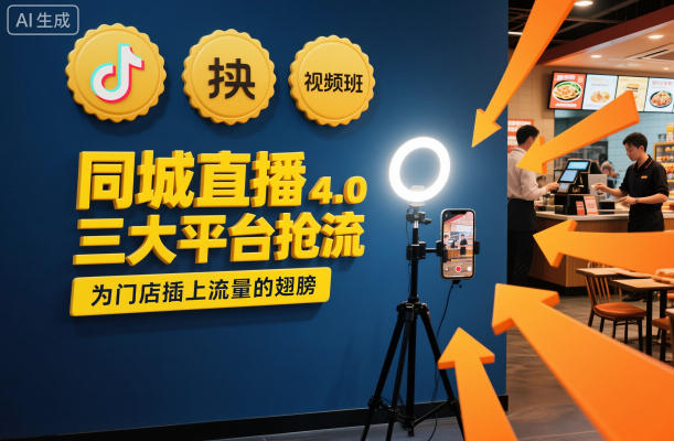 同城直播实操班4.0，三大平台抢流，为门店插上流量的翅膀-老菜鸟