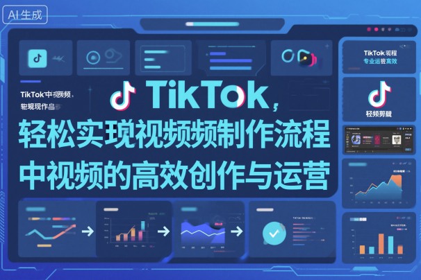 TikTok中视频制做流程，轻松实现Tk中视频的高效创作与运营-老菜鸟