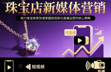 珠宝店新媒体营销，助力珠宝商家快速掌握短视频与直播运营的核心策略-老菜鸟