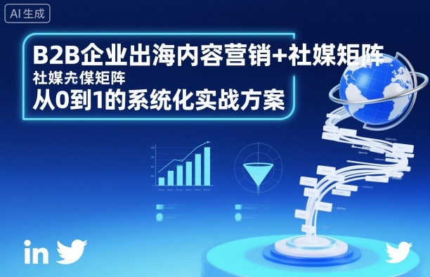 B2B企业出海内容营销+社媒矩阵，从0到1的系统化实战方案-老菜鸟