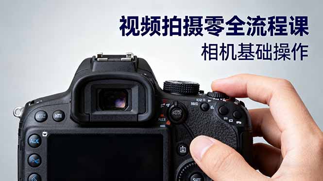 视频拍摄零全流程课：从相机基础操作到电影构图、光影布光、分镜头设计等-老菜鸟