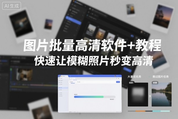图片批量高清软件+教程，快速让模糊照片秒变高清-老菜鸟