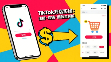 TikTok从开店到投流的进阶课，从基础实操到高阶技巧一网打尽-老菜鸟